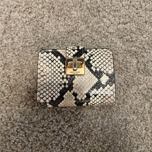 Kate Spade Black and White Snakeskin Wallet